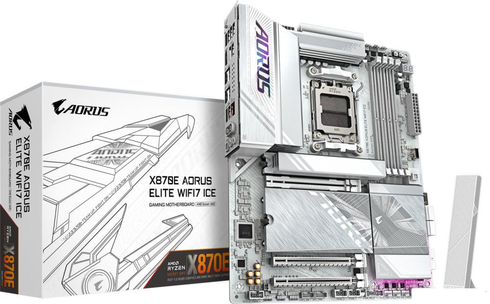 Материнская плата Gigabyte X870E Aorus Elite WiFi7 Ice