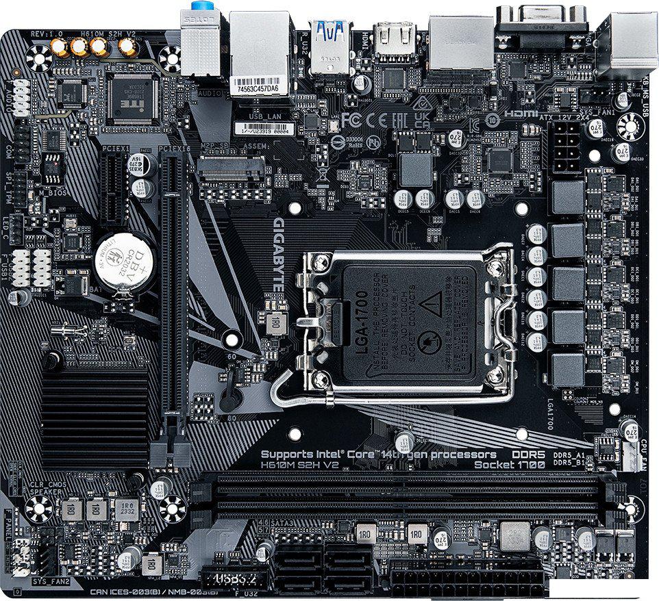 Материнская плата Gigabyte H610M S2H V2 (rev. 1.0)