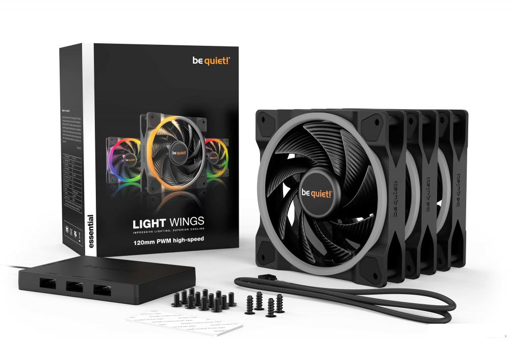 Набор вентиляторов с контроллером be quiet! Light Wings 120mm PWM High-Speed Triple-Pack BL077