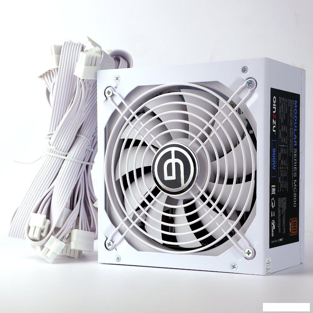 Блок питания Ginzzu MC800 (белый)