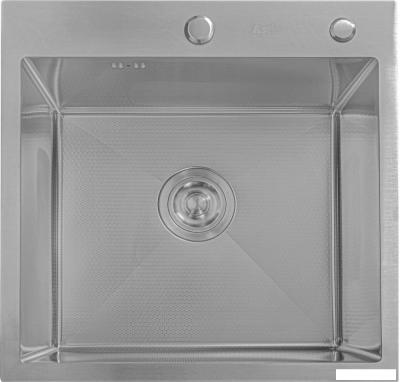 Кухонная мойка Astir Decor Satin 55х50 (с сифоном, дозатором и коландером)