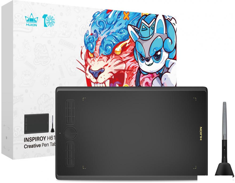 Графический планшет Huion Inspiroy H610X (черный)
