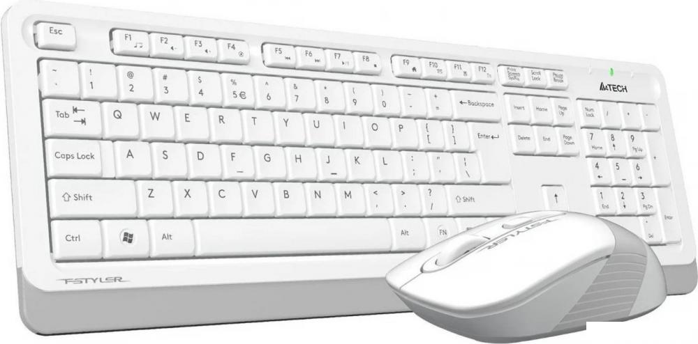 Офисный набор A4Tech Fstyler FG1010S (белый/серый)
