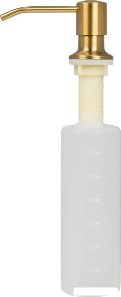 Кухонная мойка Basic CL DS Decor 45x50 (золото, коландер, дозатор)
