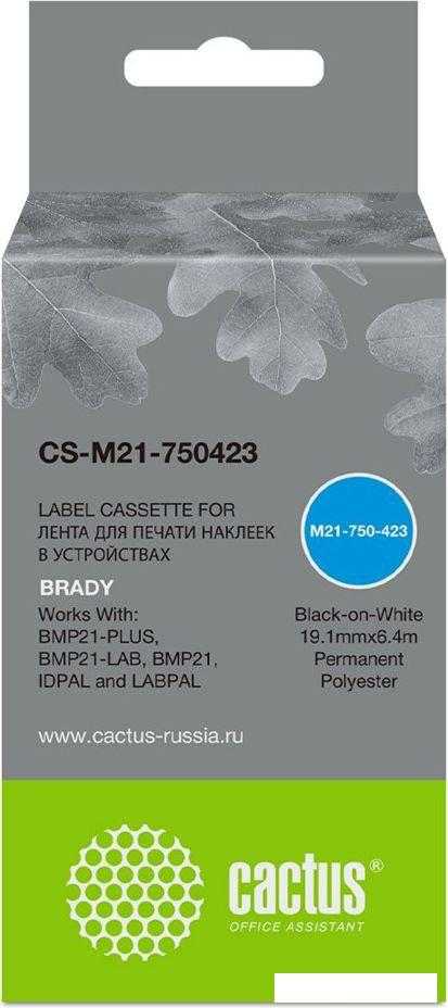 Картридж CACTUS CS-M21-750423 (аналог Brady M21-750423)