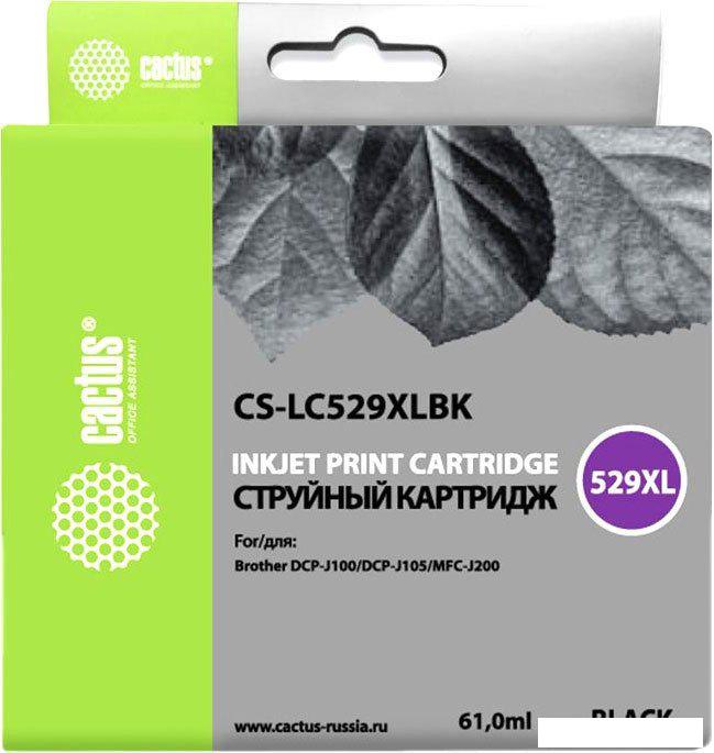 Картридж CACTUS CS-LC529XLBK (аналог Brother LC529XLBK)