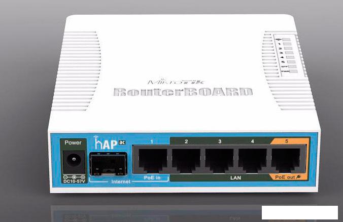 Wi-Fi роутер Mikrotik hAP ac [RB962UiGS-5HacT2HnT]