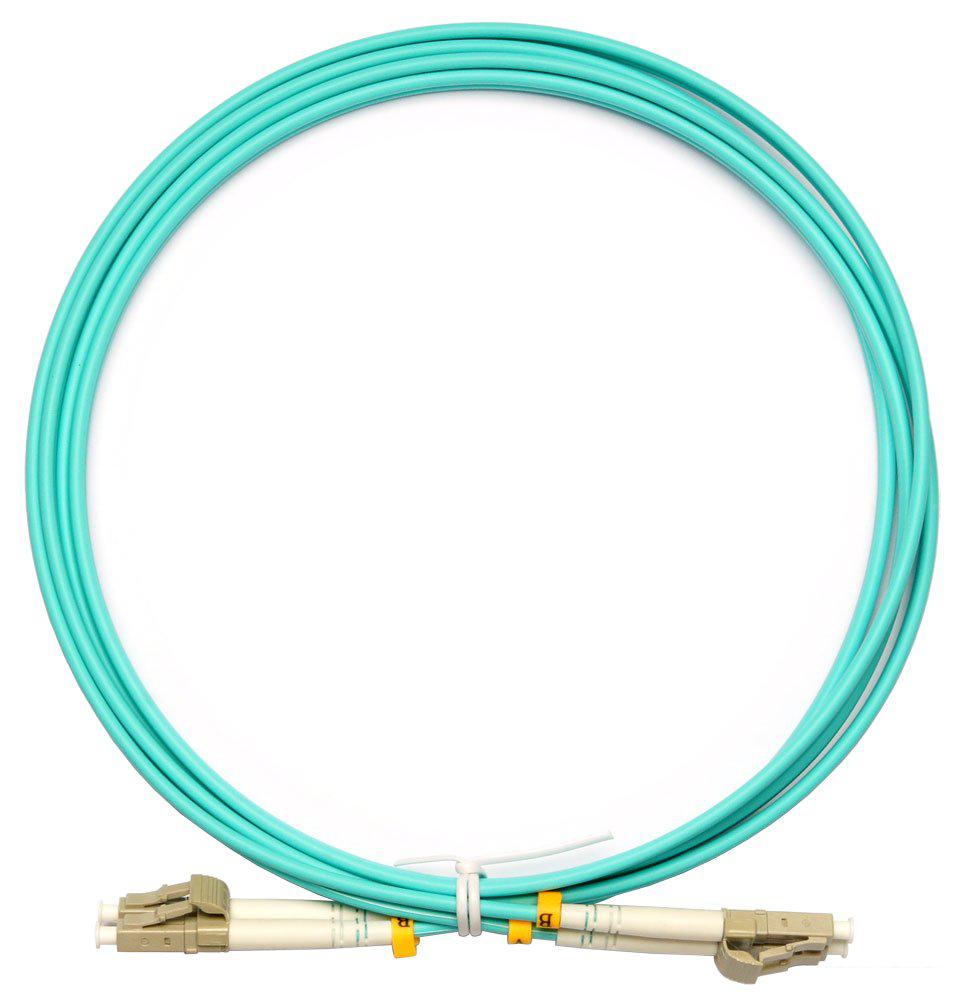 Кабель Cabeus LC - LC FOP-50-LC-LC-2M (2 м, голубой)