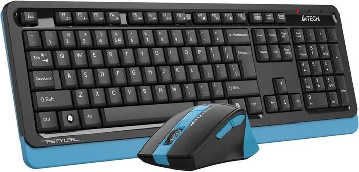Офисный набор A4Tech Fstyler FG1035 (черный/синий)