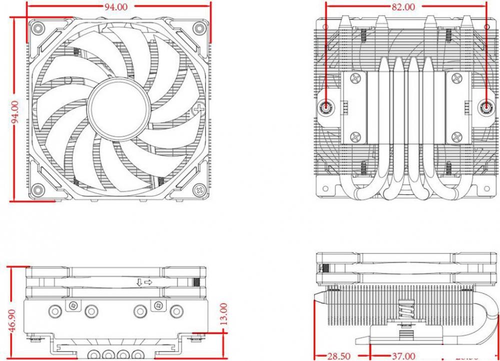 Кулер для процессора ID-Cooling IS-40-XT Black