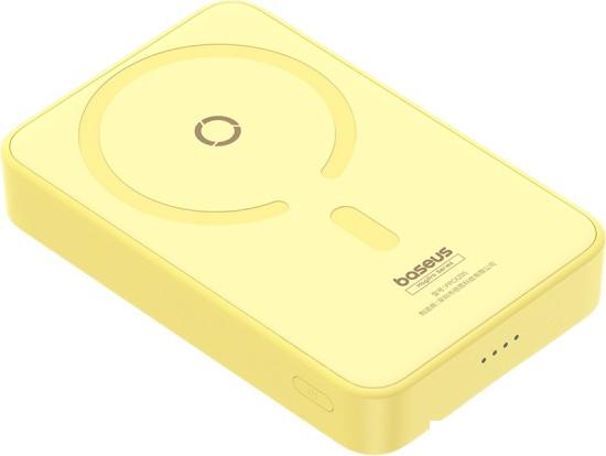 Внешний аккумулятор Baseus MagPro Magnetic Bracket Wireless Fast-Charging Power Bank 20W 5000mAh (желтый)