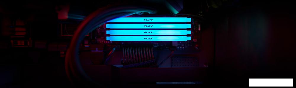 Оперативная память Kingston FURY Beast RGB 32ГБ DDR4 3200 МГц KF432C16BB2A/32