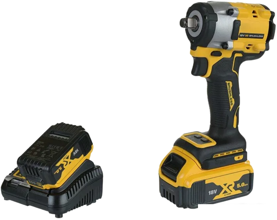 Гайковерт DeWalt DCF921P2T-QW (с 2-мя АКБ, кейс)