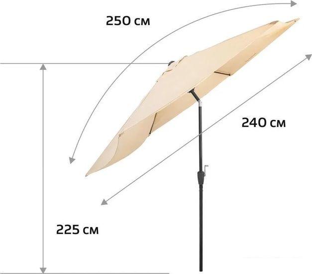 Садовый зонт Nisus N-GP1913-300-B