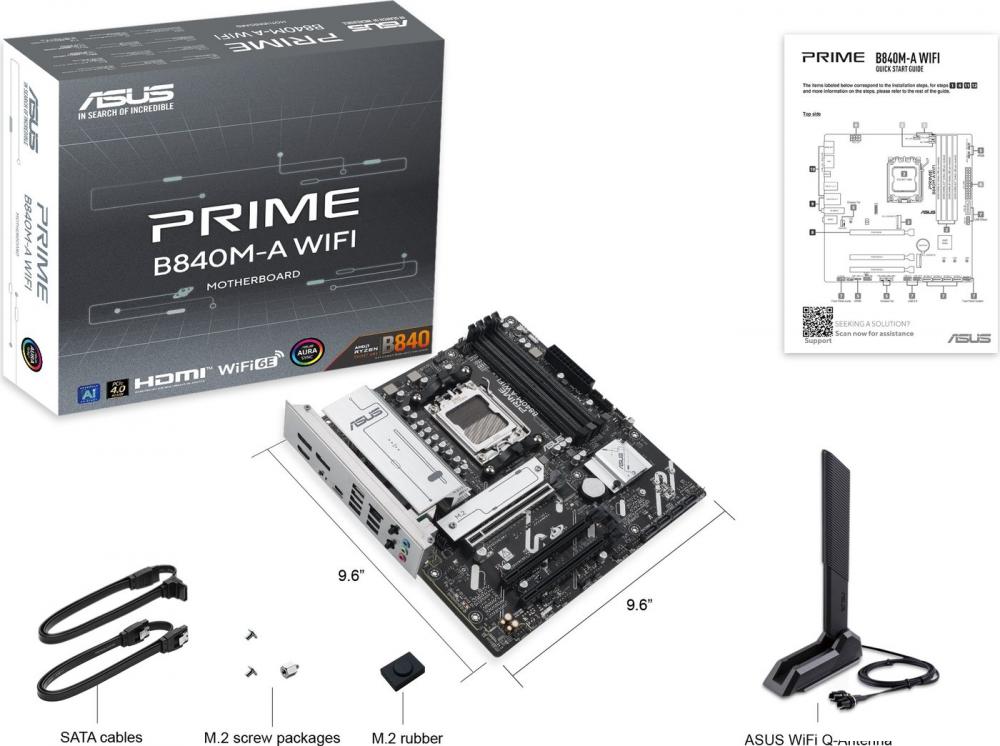 Материнская плата ASUS Prime B840M-A WiFi
