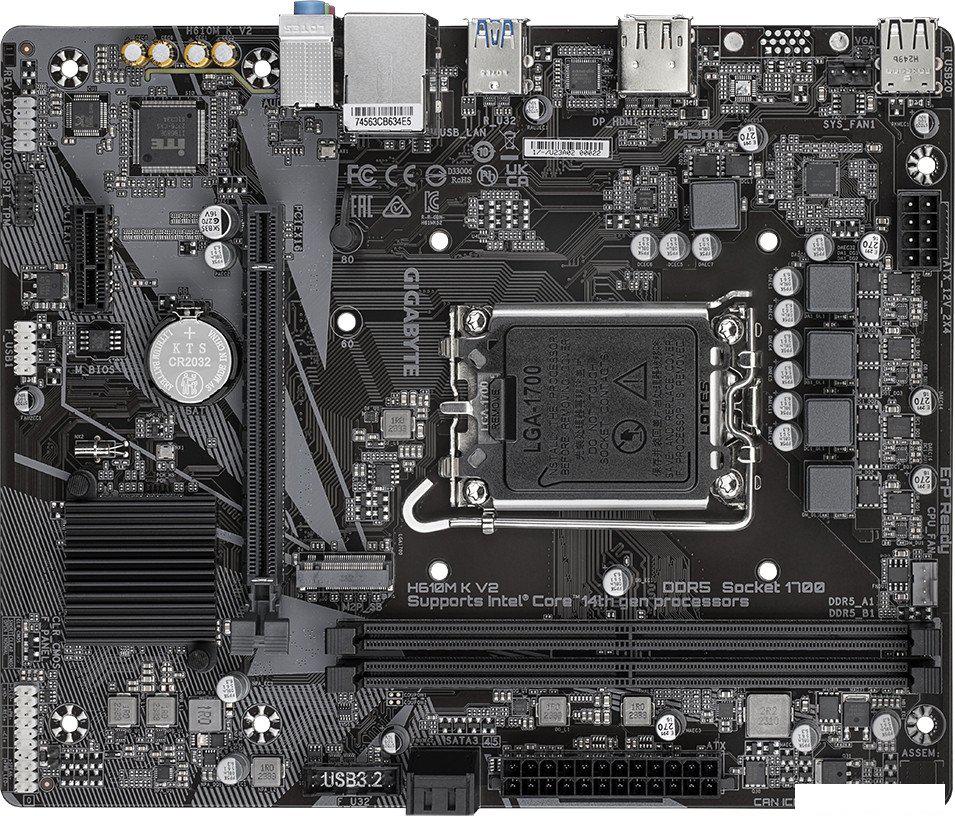 Материнская плата Gigabyte H610M K V2 (rev. 1.0)