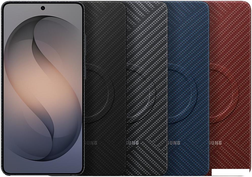 Чехол для телефона Samsung Carbon Magnet Case для Samsung Galaxy S26 Ultra (красный)