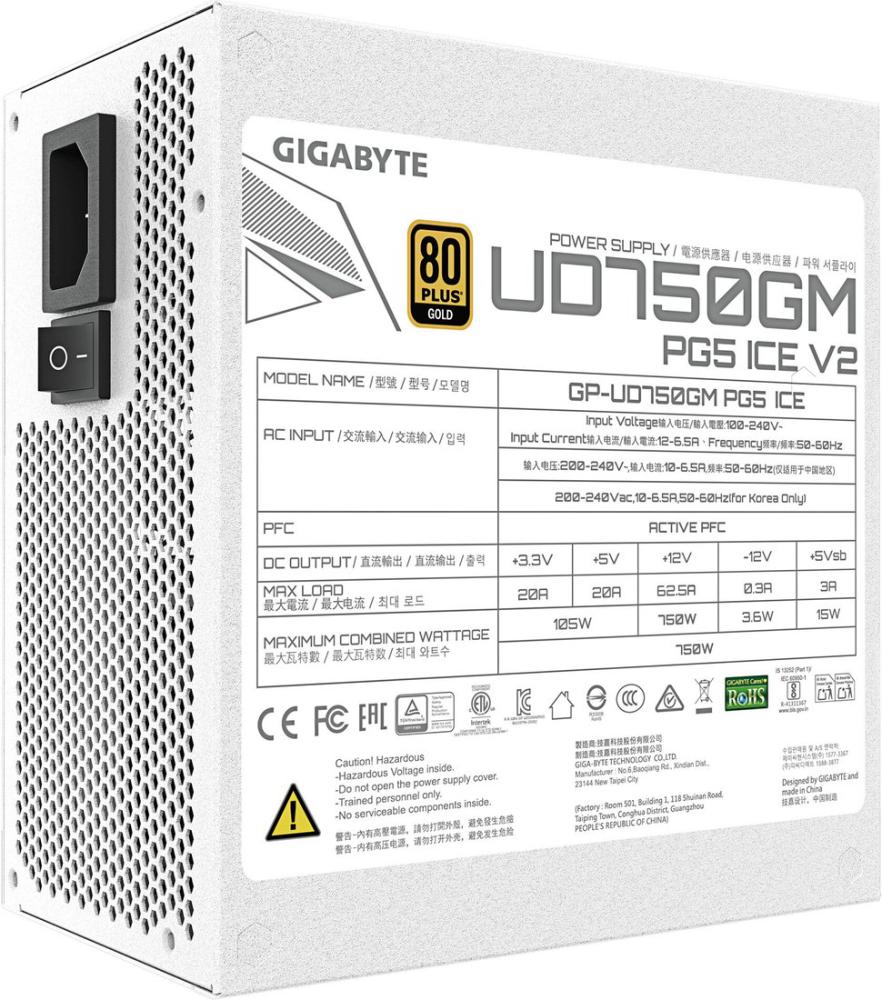 Блок питания Gigabyte UD750GM PG5 V2 ICE