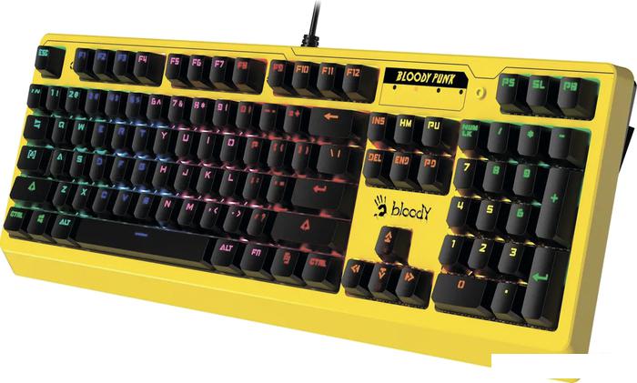 Клавиатура A4Tech Bloody B810RC (желтый)