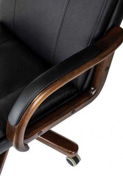 Офисное кресло Бюрократ T-9933Walnut (черный, экокожа)