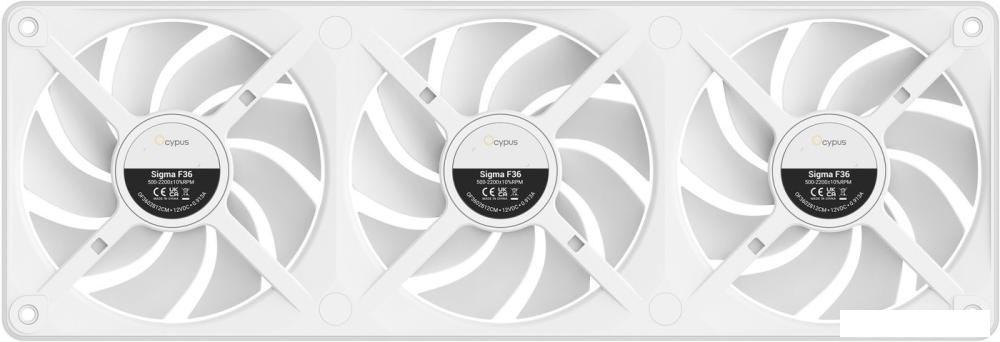 Комплект вентиляторов для корпуса Ocypus Sigma F36 WH ARGB Sigma-F36-WH3AM00X-GL