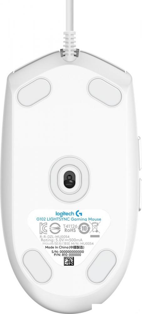 Игровая мышь Logitech G102 Lightsync (белый)