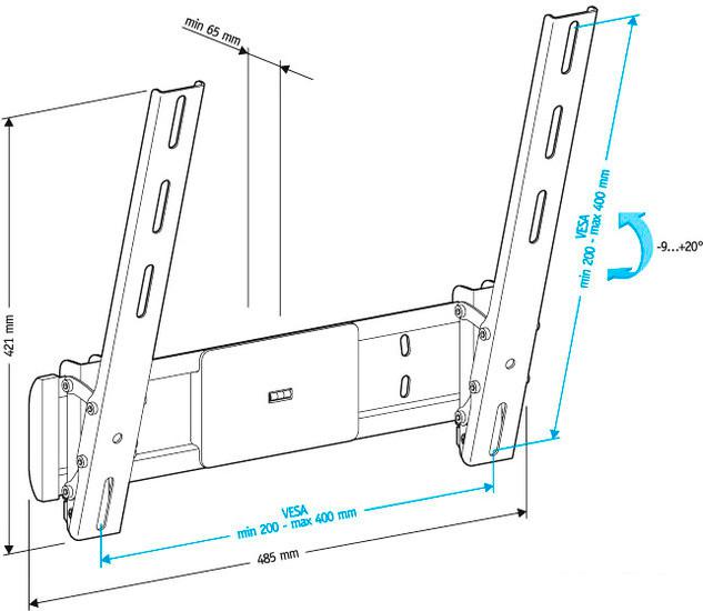 Кронштейн для телевизора Holder LCD-T4612