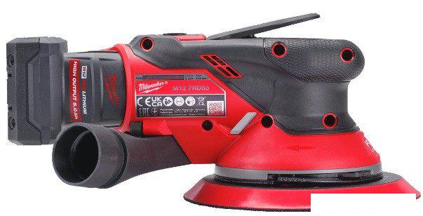 Эксцентриковая шлифмашина Milwaukee M12FROS5-502X 4933493651 (с 2-мя АКБ, кейс)