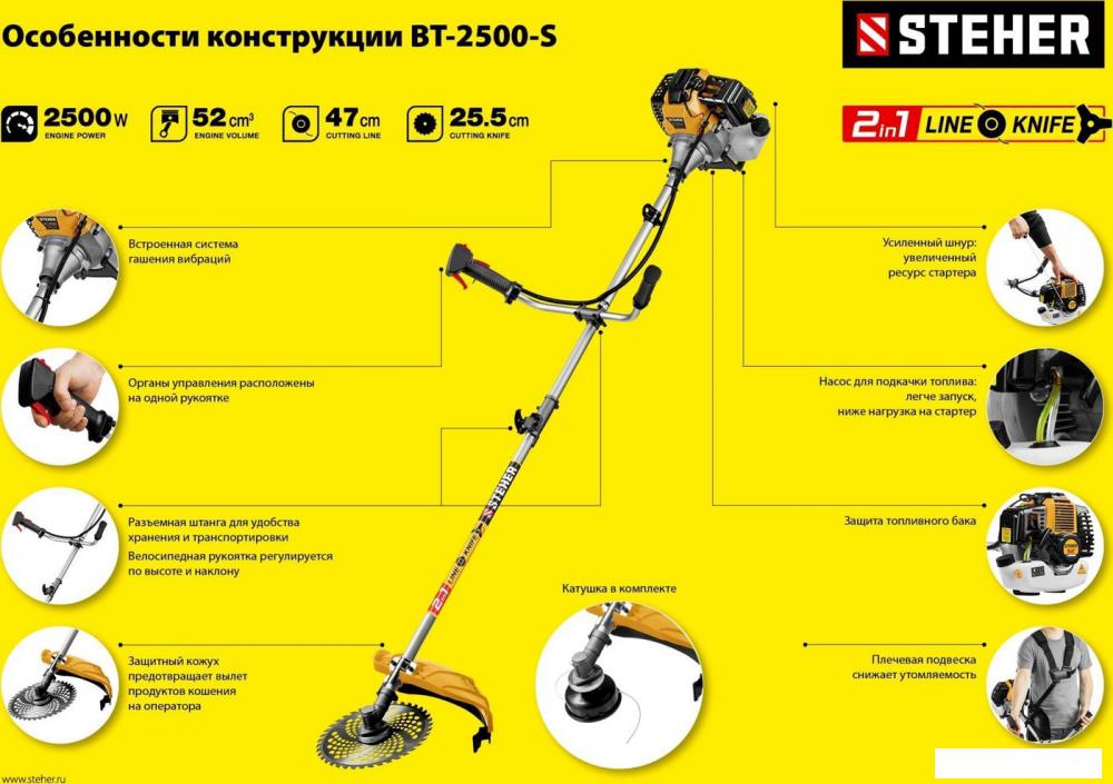 Триммер Steher BT-2500-S