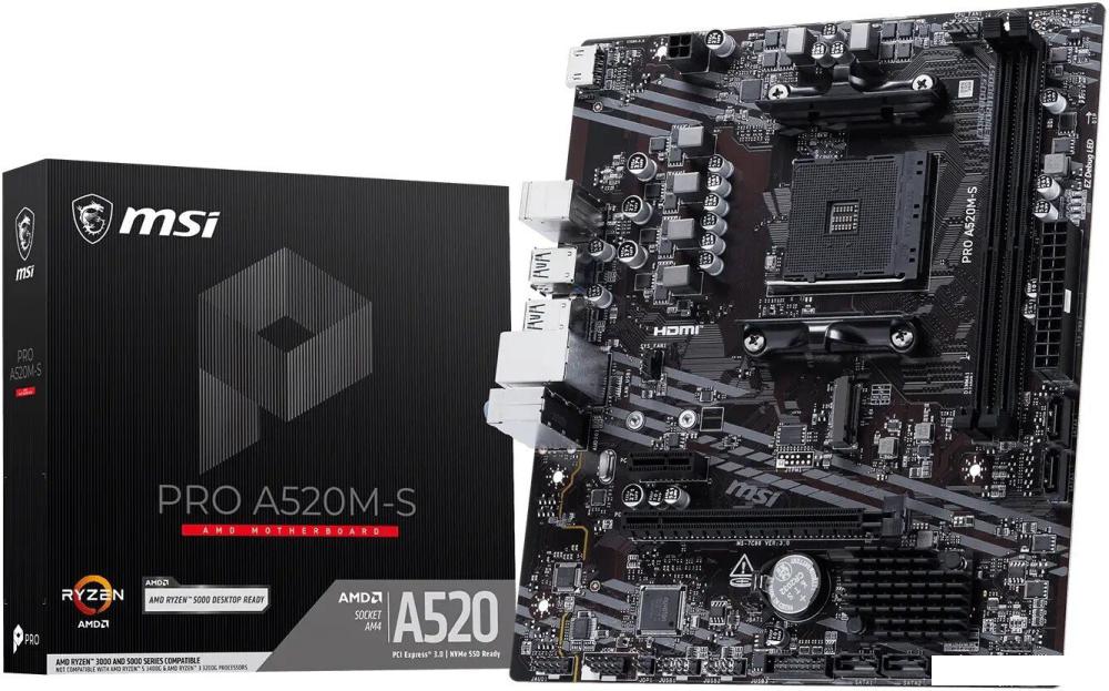 Материнская плата MSI Pro A520M-S