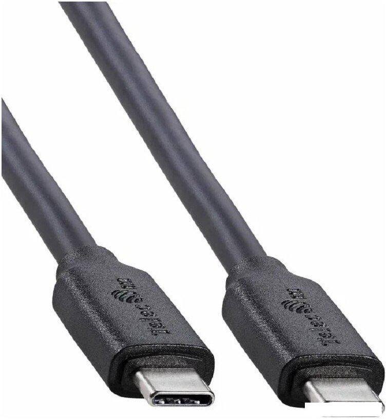 Кабель Telecom TUS719-1.2M USB Type-C - USB Type-C (1.2 м, черный)