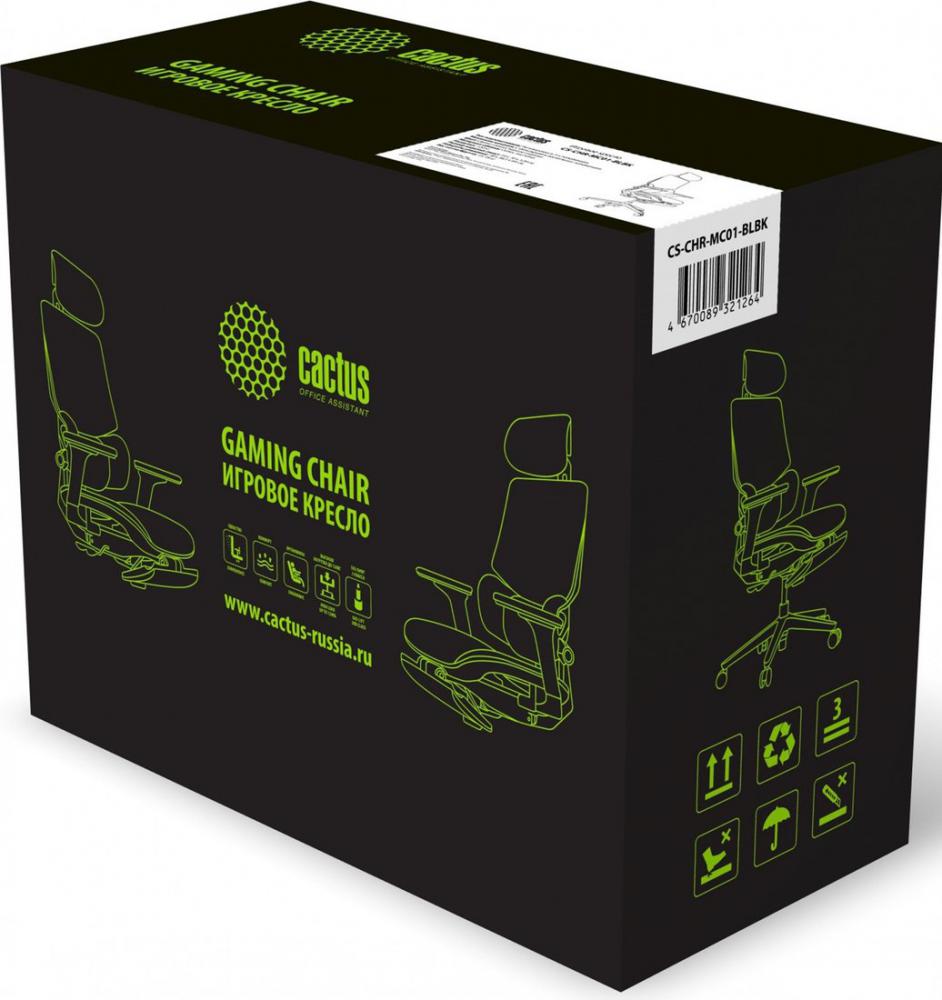 Офисное кресло CACTUS CS-CHR-MC01-BLBK (черный/синий)