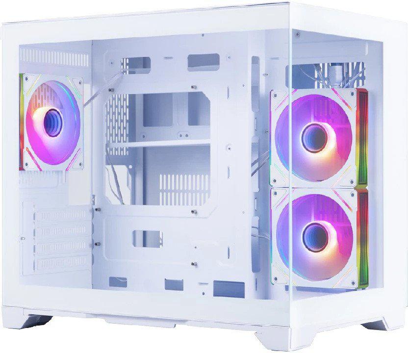 Корпус 1stPlayer Megaview MV6-TP ARGB (белый)