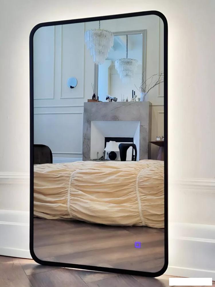 Зеркало с подсветкой  eMZe Smartphone 45x77 LED.UV.SMART.45.77.CHE (черный)