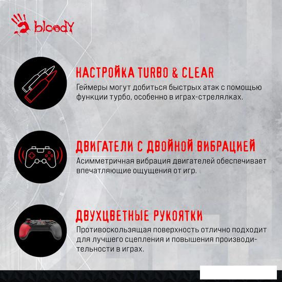 Геймпад A4Tech Bloody GP30 (черный/красный)