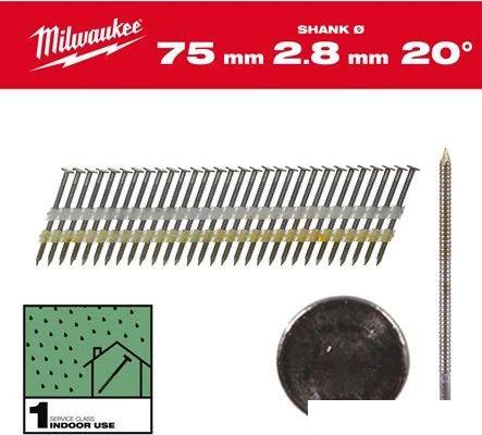 Гвозди для пистолета Milwaukee 4932492588 (2000 шт)