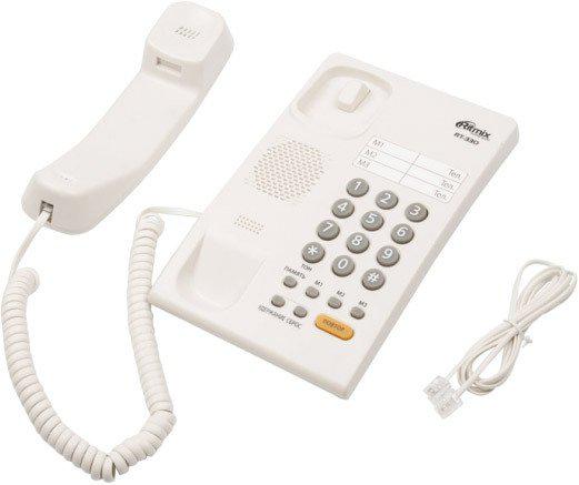 Телефонный аппарат Ritmix RT-330 (белый)