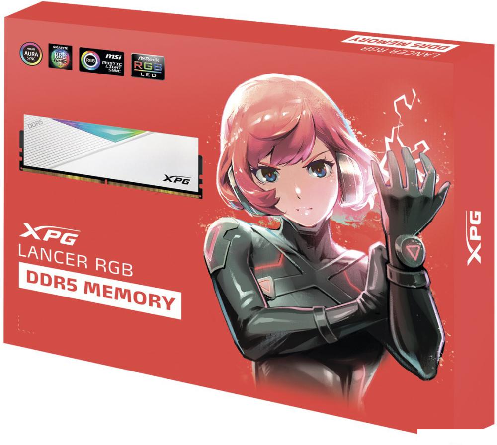 Оперативная память ADATA XPG Lancer RGB 2x48ГБ DDR5 6000МГц AX5U6000C3048G-DCLARWH