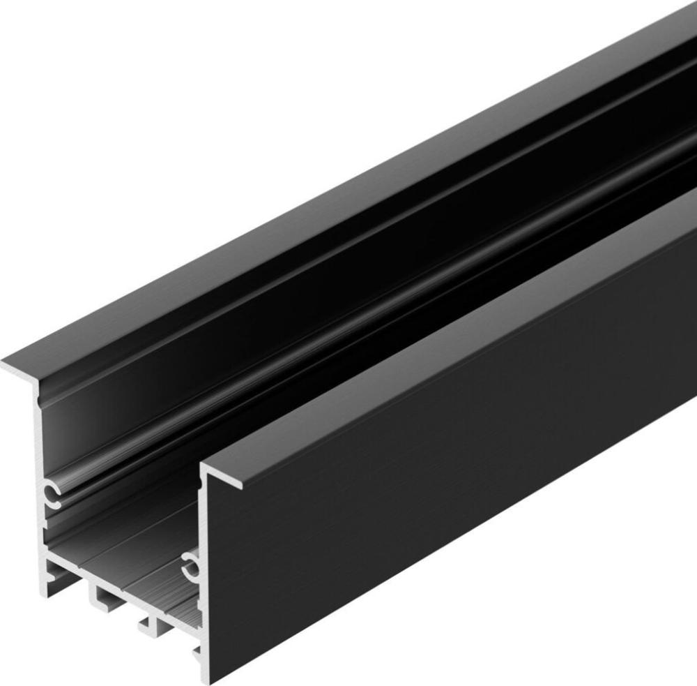 Алюминиевый профиль Arlight SL-LINIA49S-F-2000 ANOD BLACK 039389