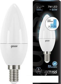 Светодиодная лампочка Gauss E14 7 Вт 4100 К [103101207-S]
