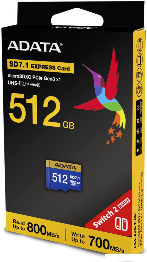 Карта памяти ADATA Premier Extreme microSDXC SD7.1 512GB UD512GEX3L1-C