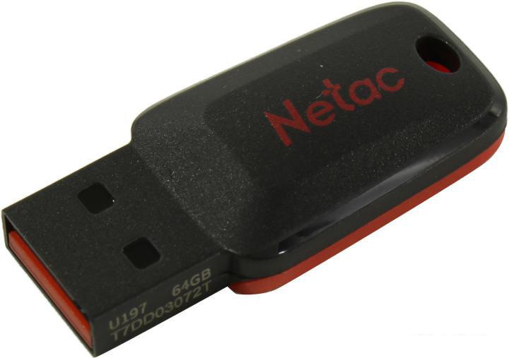 USB Flash Netac U197 USB 2.0 64GB NT03U197N-064G-20BK