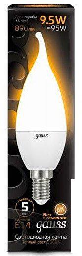 Светодиодная лампочка Gauss LED Candle tailed E14 9.5 Вт 3000 К 104101110