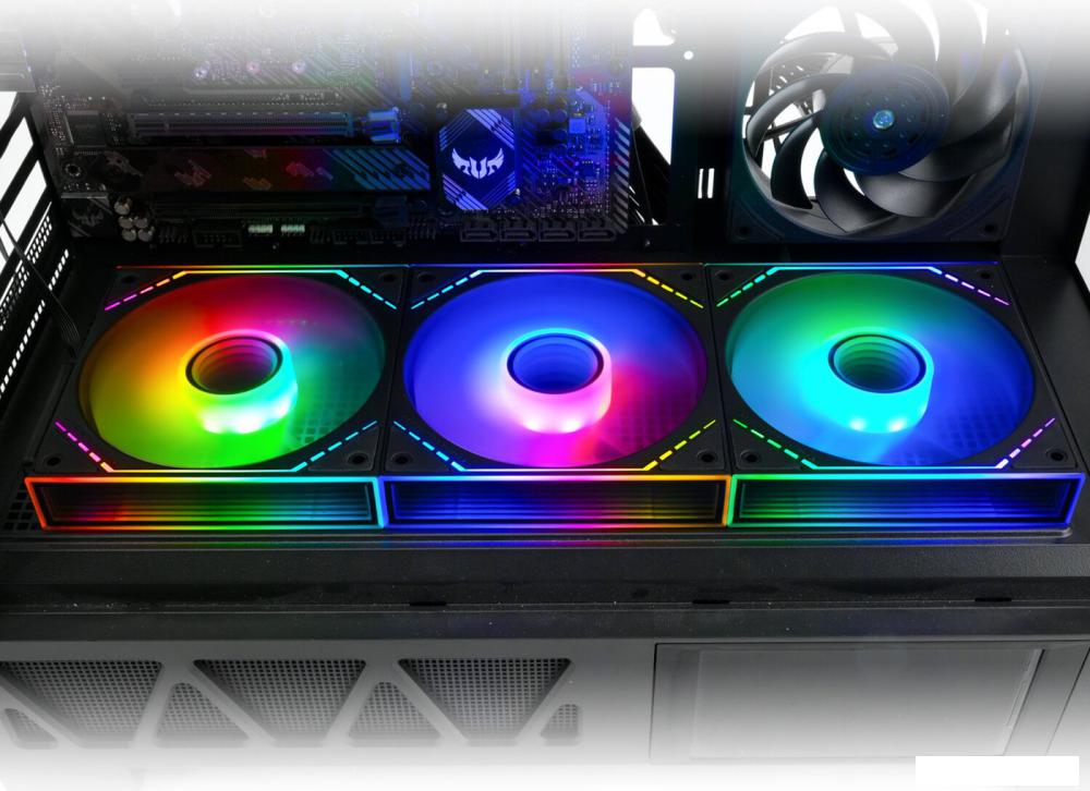 Комплект вентиляторов для корпуса Thermalright TL-M12QR-S X3 (черный)