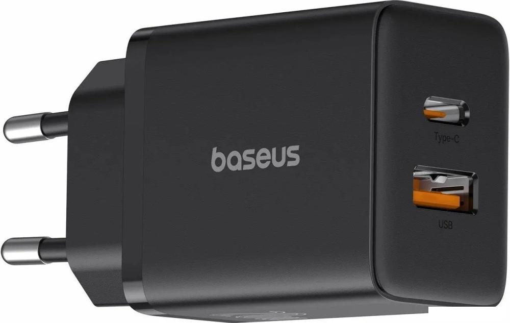 Сетевое зарядное Baseus Cube Fast Charger C+U 20W P10111403113-00 (черный)