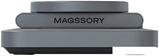 Беспроводное зарядное Magssory Yoga 3 в 1 Charging Station для Apple Qi2 WCH016m (темно-серый)