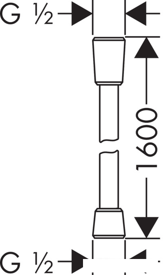 Душевой шланг Hansgrohe Isiflex 28276000 (хром)