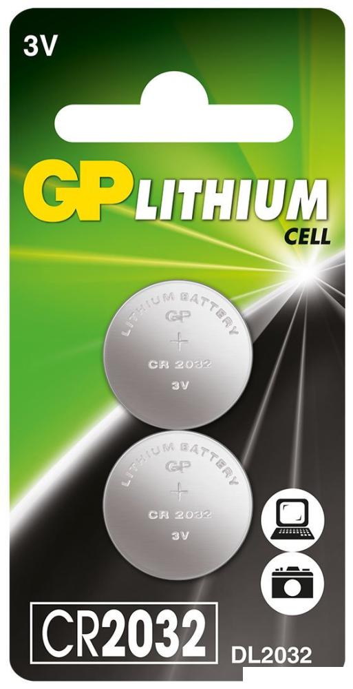 Батарейка GP Lithium CR2032 2 шт.
