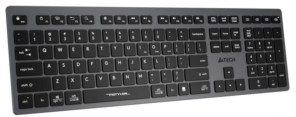 Клавиатура A4Tech Fstyler FBX50C (серый/черный)