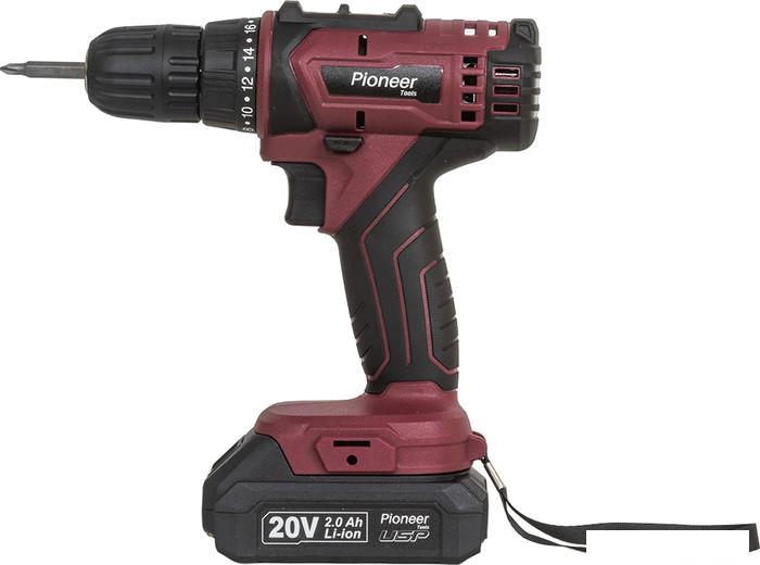 Дрель-шуруповерт Pioneer Tools CD-M2002C-USP (с 2-мя АКБ, кейс, оснастка)